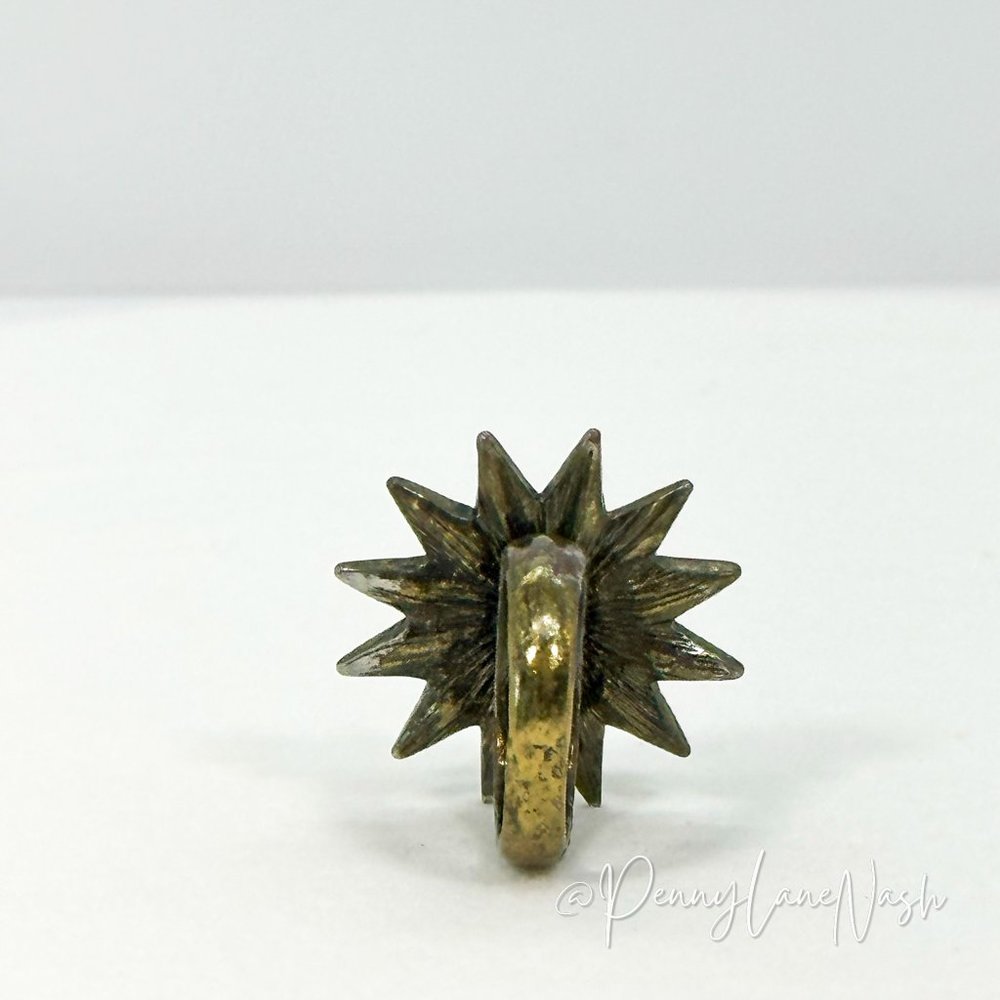 Vintage Firework Mini Gem Cluster Ring - Picture 4 of 6